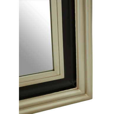 Camila Black and Silver Rectangle Wall Mirror