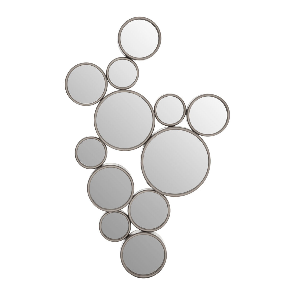 Silver Multi Circles Wall Mirror | Persephone