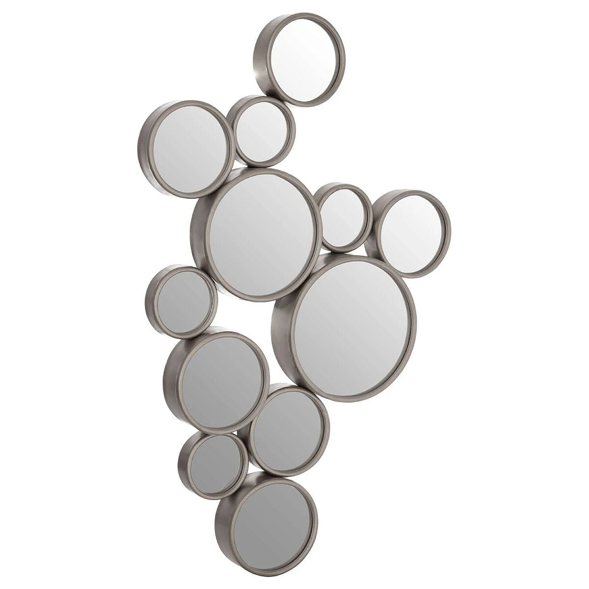 Silver Multi Circles Wall Mirror | Persephone