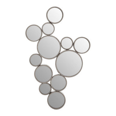 Persephone Silver Multi Circles Wall Mirror