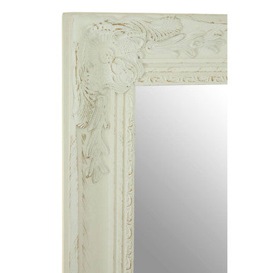 Andrey White And Brushed Gold Finish Wall Mirror