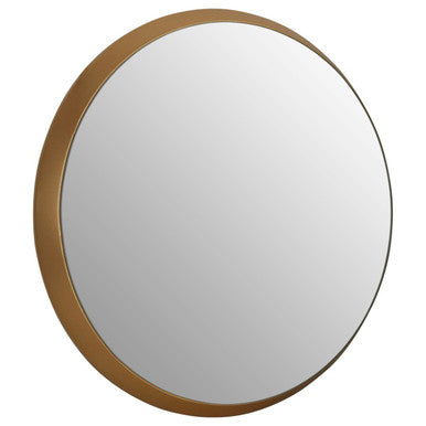 Athena Medium Round Wall Mirror With Gold Frame