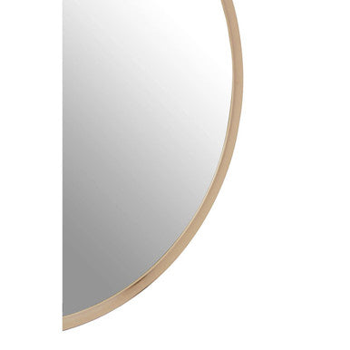 Karval Round Wall Mirror With Gold Finish Frame
