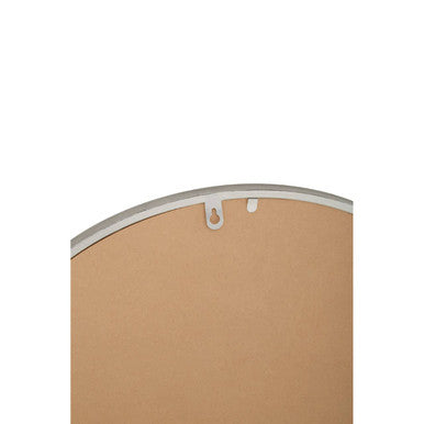 Saska Small Antique Silver Round Wall Mirror