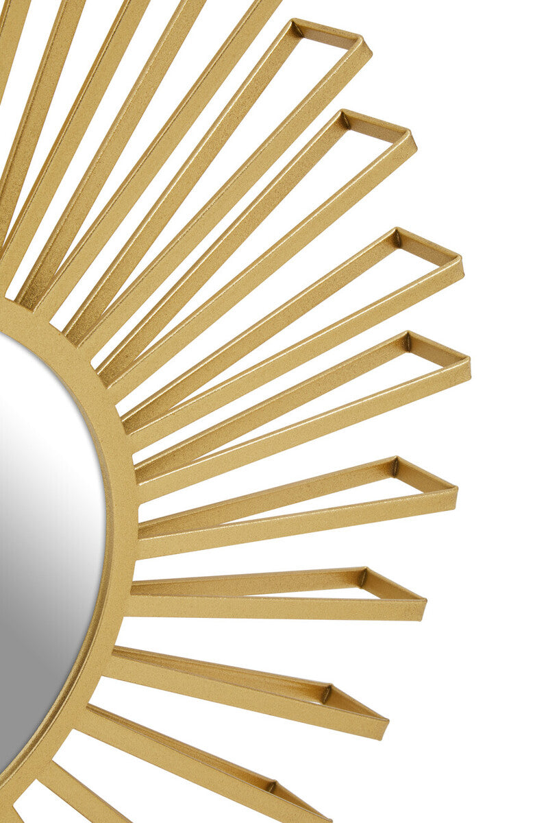 Farran Champagne Gold Sun Wall Mirror