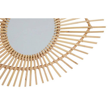 Mataram Natural Rattan Eye Shape Wall Mirror
