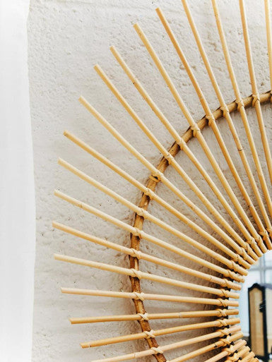 Mataram Natural Rattan Wall Mirror