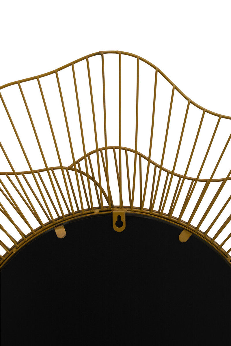 Matera Gold Flower Wall Mirror