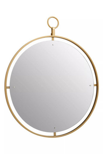 Gold Wall Mirror with Ring | Matera