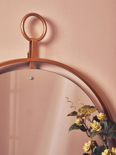 Matera Gold Wall Mirror With Ring