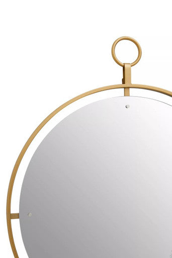 Matera Gold Wall Mirror With Ring