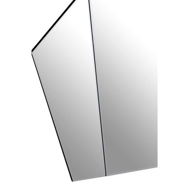 Yula Art Deco Wall Mirror With Silver Finish Frame