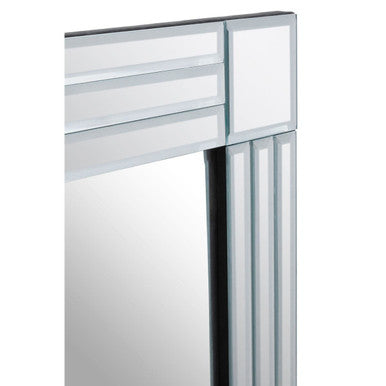 Mirror with a modern frame on a white background