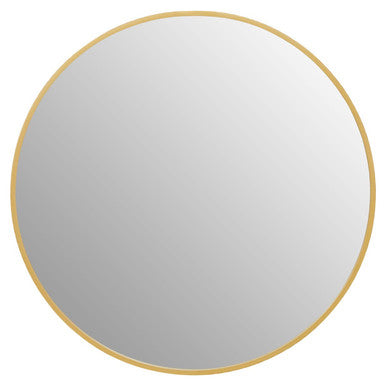 Avento Small Round Gold Wall Mirror
