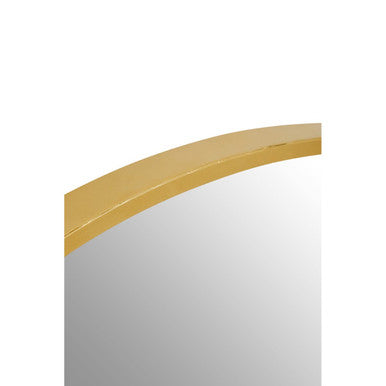 Avento Small Round Gold Wall Mirror