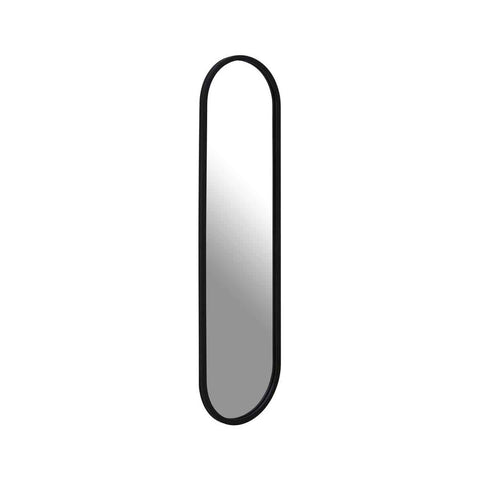 Avento Black Rounded Edge Wall Mirror