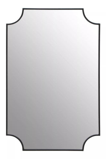Avento Black Inverted Corners Wall Mirror