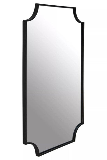 Avento Black Inverted Corners Wall Mirror