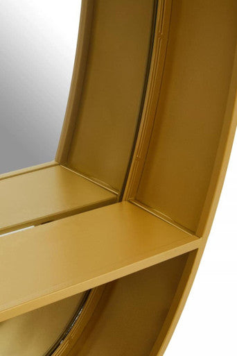 Avento Gold Oval Wall Mirror
