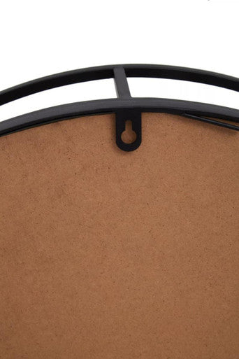 Avento Black Shelved Wall Mirror