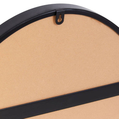 Cora Wall Mirror With Black Finish Frame