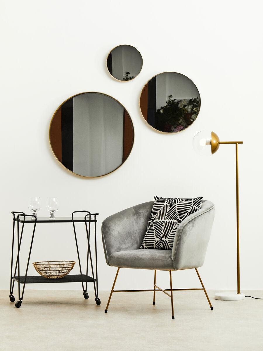 Small Gold Finish Wall Mirror | Cindy