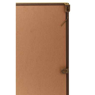 Charlene Brushed Gold Rectangular Wall Mirror