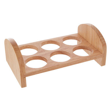 Nash 6 Hole Rubber wood Egg Rack