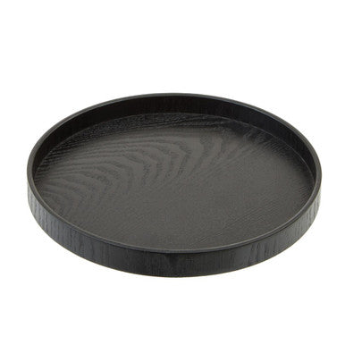 Bessan Small Black Fir Wood Tray