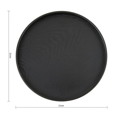 Bessan Small Black Fir Wood Tray
