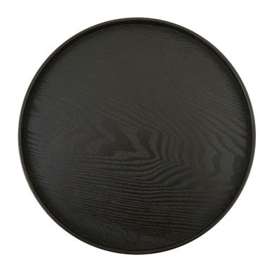 Bessan Medium Black Fir Wood Tray
