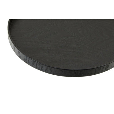 Bessan Medium Black Fir Wood Tray