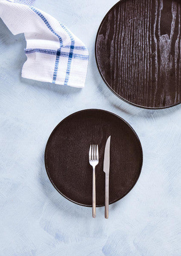 Bessan Large Black Fir Wood Tray