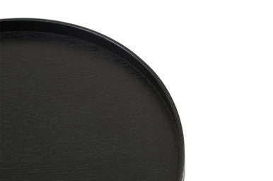 Bessan Large Black Fir Wood Tray