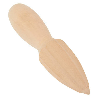 Beige silicone butt plug on a white background