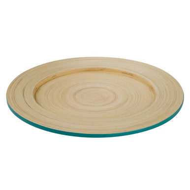 Kyoto Turquoise Bamboo Charger Plate