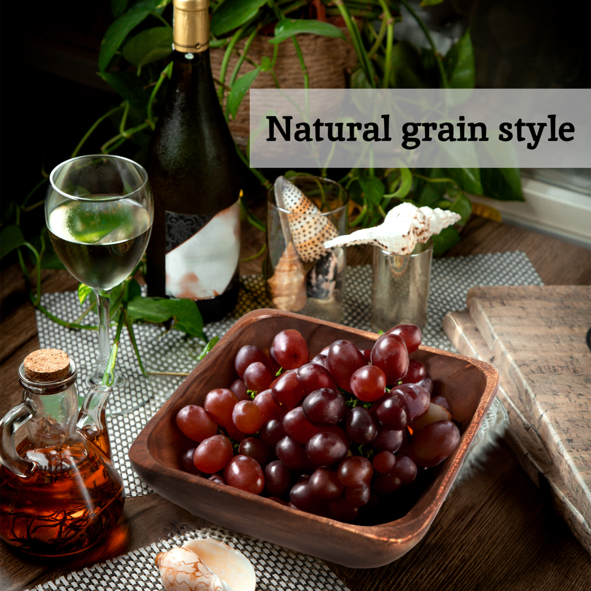 Kora Acacia Small Square Serving Bowl