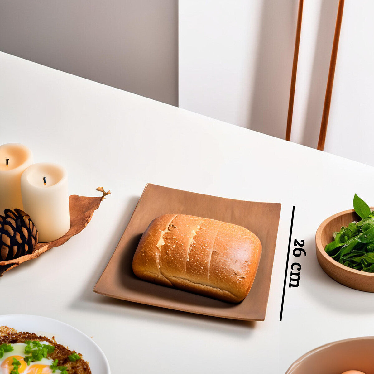 Kora Acacia Square Serving Platter