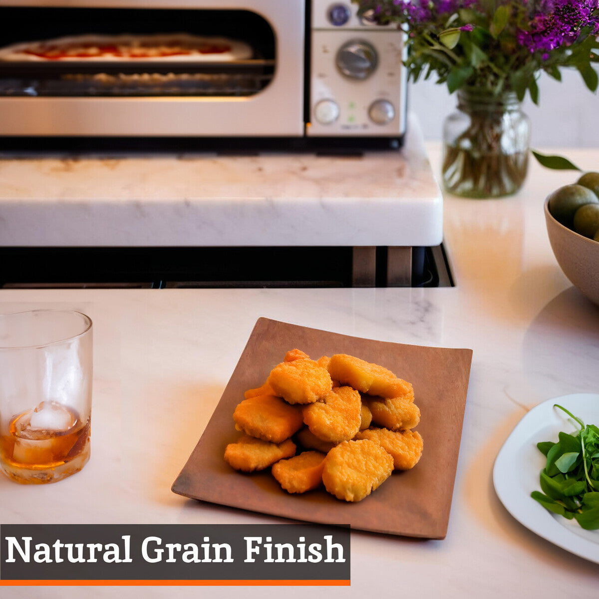 Kora Acacia Square Serving Platter