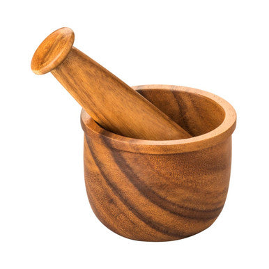 Kora Acacia Wood Mortar And Pestle Set
