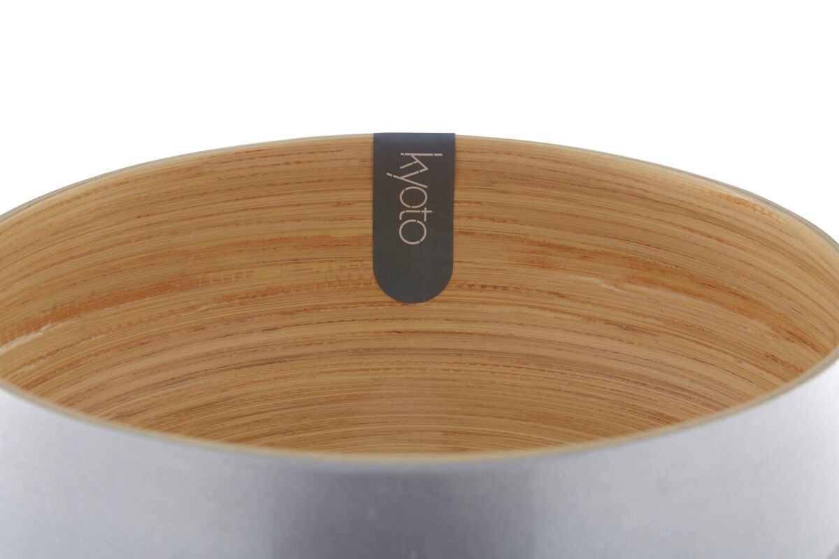 Kyoto Medium Silver Bamboo Bowl