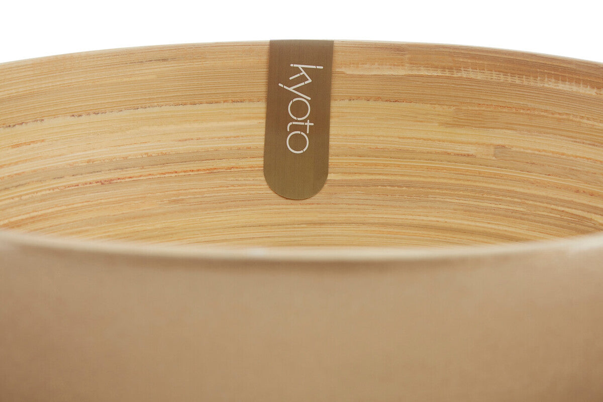 Kyoto Gold Salad Bowl With Raised Edges