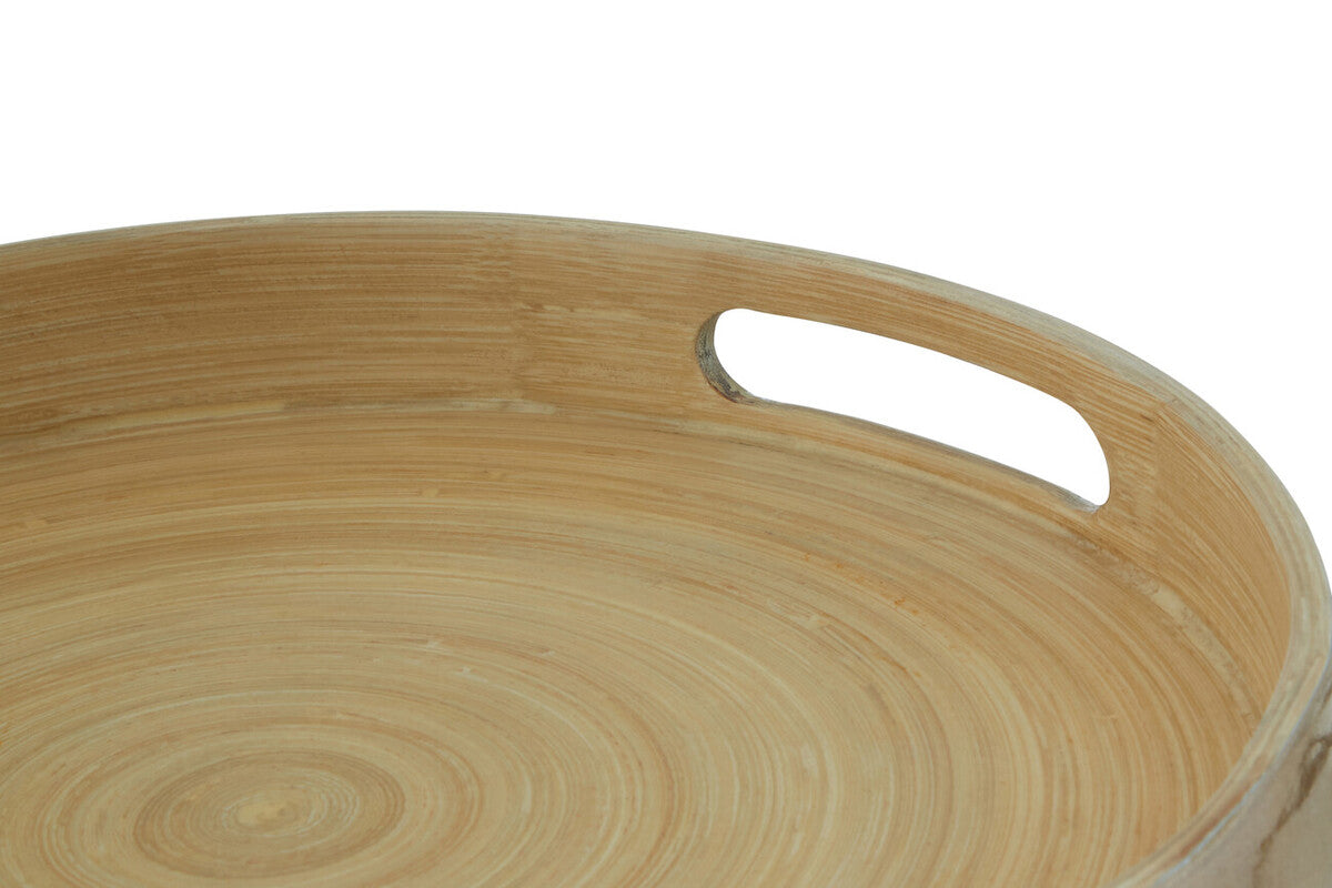 Kyoto Large Round Gold Serving Tray
