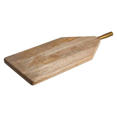 Kolkata Large Natural Finish Mango Wood Paddle Chopping And Serving Board - image 2