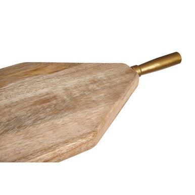 Kolkata Large Natural Finish Mango Wood Paddle Chopping And Serving Board - image 3