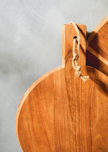 Socorro Small Round Acacia Wood Chopping And Serving Board - image 3