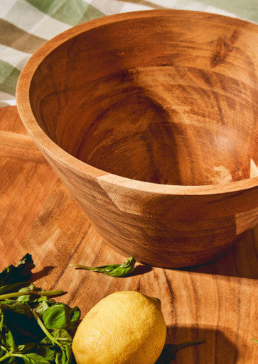 Socorro Acacia Wood Salad Bowl - image 5