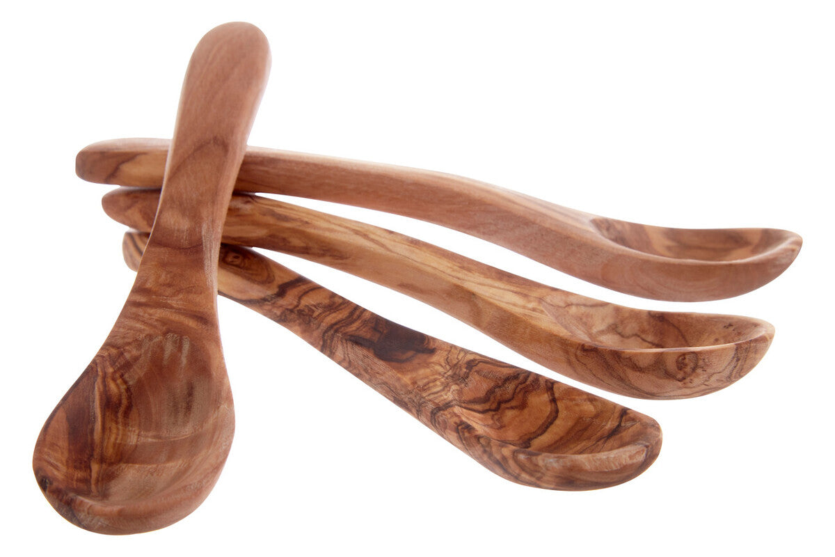 Kora Set Of 4 Small Olive Wood Spoons - Image 1