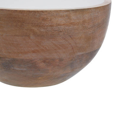 Kara Mango Wood Round Serving Bowl