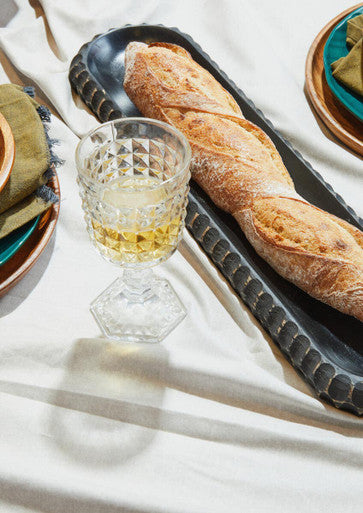 Kara Black Mango Wood Serving Dish